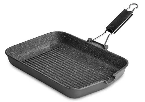Produktbild: Lagostina Spezieller Antihaftgrill, Aluminiumdruckguss, grau, 24 x 36 cm