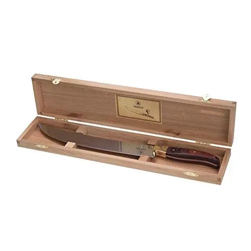 Produktbild: LAGUIOLE - Champagner-Schwert mit echtem Holzgriff - Edelstahl - Ergonomisch - Entkorken Sie Ihre Champagnerflaschen mit Eleganz - Geschenkbox