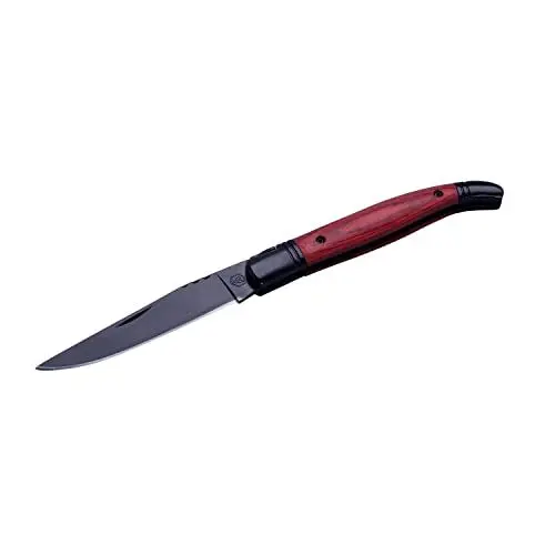 Produktbild: LAGUIOLE - Klappmesser Palisandergriff - schwarzer Edelstahl, Palisander - Klappmesser für den täglichen Gebrauch - Schwarze Klinge - Geschenkbox