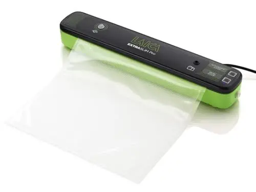 Produktbild: LAICA VT3104 Vakuumiergerät – Kompakte Größe, hält Lebensmittel bis zu 5-mal länger frisch, reduziert Lebensmittelverschwendung, 1 Rolle inklusive.