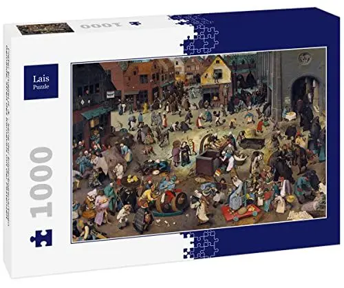 Produktbild: Lais Puzzle Pieter Bruegel d. Ä. - Serie der bilderbogenartigen Gemälde, Streit des Karnevals mit der Fastenzeit 1000 Teile