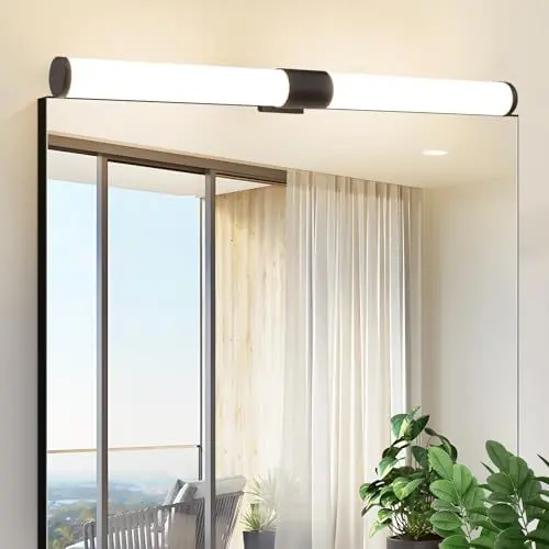 Produktbild: Laittiin LED Spiegelleuchte Bad Spiegellampe - 6W Badezimmer Spiegelschrank Beleuchtung 40CM Wandlampe 4000K Neutralweiß Wandleuchte IP44 Spiegellampen Badezimmerschrank Schminklicht für Badschrank