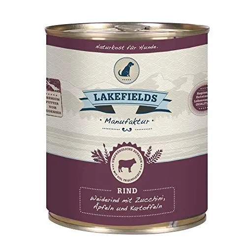 Produktbild: Lakefields Dosenfleisch-Menü Rind (12 x 800g)