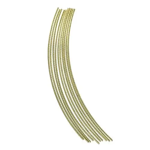 Produktbild: LALADEFIEE 10 Stücke Gitarrenbunddrähte 200 Mm Messingbunddraht Für Folk-e-gitarren-ersatzwerkzeuge