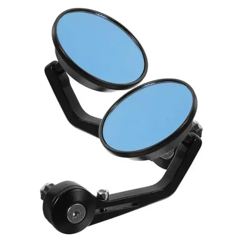 Produktbild: LALADEFIEE 1 Paar Spiegel Lenkerspiegel Für Motorräder Rückansicht Des Motorradspiegels Lenkerendspiegel Rückspiegel -lenkerspiegel Motorradzubehör Aluminiumlegierung Black