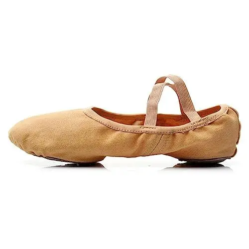 Produktbild: LALADEFIEE 1 Paar Tanzschuhe Für Erwachsene Flache Schuhe Ballettschuhe Tanzschuhe Damen Ballettfüße Balletttanzschuhe Ballerinas Yoga-Schuhe Ballett Spitzenschuhe Barre-Schuhe Sohlen