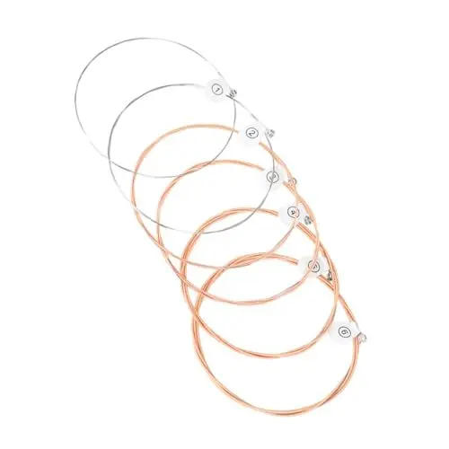 Produktbild: LALADEFIEE 1 Set Elektrische Gitarre Saiten Gitarre String Set für Elektrische Gitarre Metall Saiten Ersatz