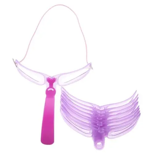 Produktbild: LALADEFIEE 2-Teiliges Set Dreidimensionale Augenbrauenkarte Schablonenset für die Augenbrauenpflege Augenbrauenschere Hand augenbrauenformer augenbrauenschablone Wimpern-Kit Augenbrauenlineal