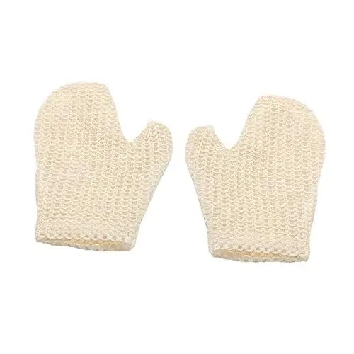 Produktbild: LALADEFIEE Badefäustlinge Set Peelingfäustlinge Sisal Für Dusche Körperreinigung