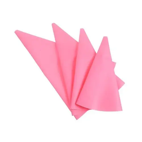 Produktbild: LALADEFIEE 4 Stück Gebäckbeutel Kleine Spritzbeutel Kuchen-spritzbeutel Wiederverwendbarer Spritzbeutel Wiederverwendbare Backbeutel Spritzbeutel Für Gebäck Zuckerguss-spritzbeutel Eva Rosa