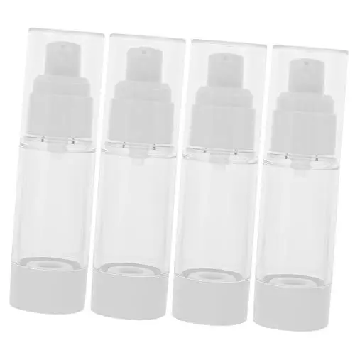 Produktbild: LALADEFIEE Reisegröße Toilettenartikel-set 4-teilig Airless-pumpflaschen Pumpflaschenspender Hautpflegebehälter