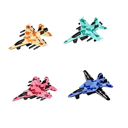 Produktbild: LALADEFIEE 4 Stück Zurückziehen Modellhubschrauber Pull-Back-kampfspielzeug Lernspielzeug Für Flugzeuge Spielzeug Für Kinderfahrzeuge Mini-Spielzeug Fliegendes Spielzeug Legierung