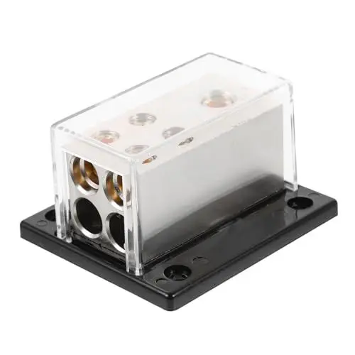 Produktbild: LALADEFIEE Verteilerblock Für Car-Audio-verkabelung Mit 4 Ausgängen Masseverteilerblock Auto-stromverteilerblock Für Mehrere Audiogeräte