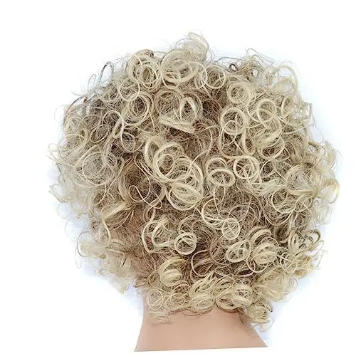 Produktbild: LALADEFIEE Flauschige Lockenperücke Aus Hochtemperaturfaser Kurze Damen-perücke Mit Modische Kopfbedeckung Für Täglichen Gebrauch