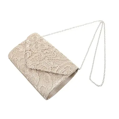 Produktbild: LALADEFIEE Stilvolle Bankett Clutch Abendtasche Spitze Design Party Clutch Geldbörse