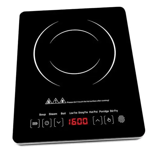 Produktbild: LALADEFIEE Elektrische Herdplatte Induktionskochplatte Watt Kochfeld Platten Induction Stove Induktionsplatte Einzeln Abdeckung Induktionskochfeld Induktionsfeld Abdeckung