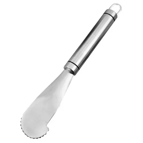 Produktbild: LALADEFIEE Orangenschäler Werkzeug Zum Schälen Von Zitrusfrüchten Zitrusschäler Orangenschneider Obstschäler Für Zu Hause Obstschäler Für Den Haushalt Hausschäler Rostfreier Stahl Silver