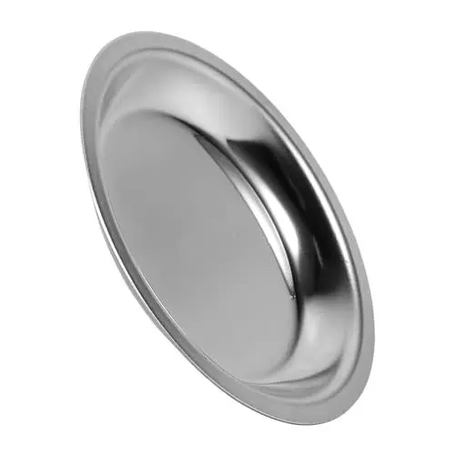 Produktbild: LALADEFIEE Teebeutel-untertasse Aus Metall Runde Teller Für Teebeutel Teezubehör Zur Aufbewahrung Und Isolierung Praktische Teeservice-untersetzer Für Küche Und Teezeit
