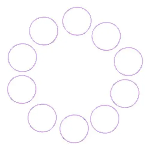 Produktbild: LALAFINA 10 Stück Silikon-Gelee-Armbänder Gummi-Armbänder 80Er-Jahre Mehrfarbiges Gummi-Armband Gelee-Haargummis Für Party