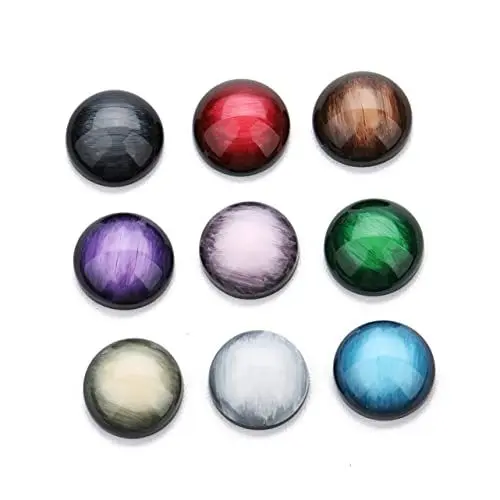 Produktbild: LALAFINA 1tasche Resin Ohrclips Lavendel Halbrunde Flache Rückseite Für Schmuckdesign Vielseitige Bastelmaterialien Für Kreative Ohrring Zubehörteile