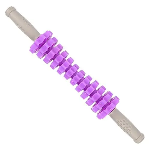 Produktbild: LALAFINA 1stk Massagerolle Körperrollenstock Muskelmassagestab Übungsrollenstock Entspannungstool Gear Massage Roller Stick Manuelles Massagestab-werkzeug Pp Violett Rollstange Ausrüstung