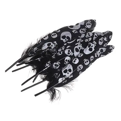 Produktbild: LALAFINA 20 STK Federn basteln für Heimwerker Halloween Bastelbedarf Federkunst Handdekor DIY Federn Kostümhaube bastelsachen Simulationsfedern Partydekoration Gänsefedern Bastelmaterial