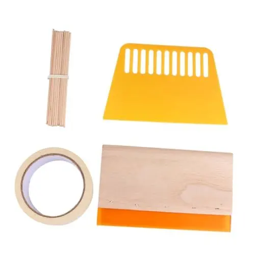 Produktbild: LALAFINA 20st Druckrahmen Holz Siebdruckgewebe Farbrakel Schaber Siebdruckrahmen Siebdruck-kit Siebdruck Holz Siebdruck Holzrahmen Schaber Für Den Siebdruck Aluminiumrahmen Bambus