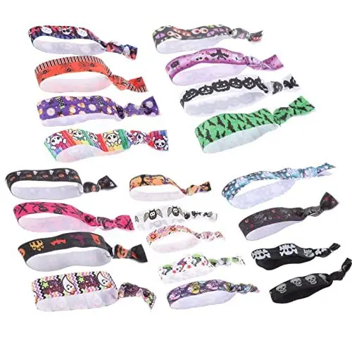 Produktbild: LALAFINA 25st Halloween-haarband Skelett-pferdeschwanz-halter Stirnband Für Kinder Schwanzhalter Kürbis Halloween-haargummis Haartuch Europäisch Und Amerikanisch Polyester Fräulein