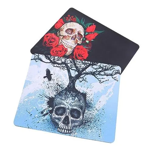 Produktbild: LALAFINA 2St -Mauspad Halloween Party Handgelenk Mauskissen Halloween Dekoration Halloween-Dekoration Schreibtisch deko Mauspad aus Gummi Anti-Rutsch-Mauspad Drucken Zuckerblume