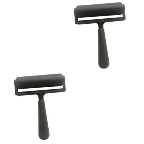 Produktbild: LALAFINA 2St Werkzeug Brayer zum Basteln Auto foliert malen Silikonperlen Tapetenrolle Prämie Rollen Druckwalze Gummiwalze Hintergrund drucken Breyer Scrollrad Kleberolle