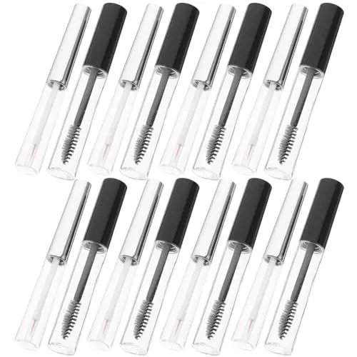 Produktbild: LALAFINA 2sätze Nachfüllbare Mascara-flaschen Mit Trichtern Transparentes Tuben Wimperncreme Und Make-up Für Persönliche Kosmetik Und