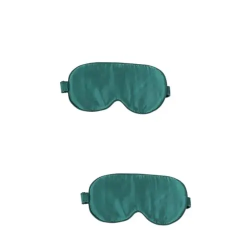 Produktbild: LALAFINA 2 Stk Luxuriöse lichtblockierende Augenabdeckung augenklappe schlafmaske silk eye mask Männer Gesichtsmaske Augenmaske Augenschattierung doppelseitig Brille