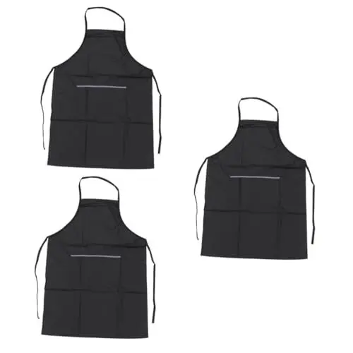 Produktbild: LALAFINA 3St arbeitshosen küchenschürze smock overalls Kochschürzen für Männer Friseurschürze zum Haare schneiden Männer schwarzes Schal für Frauen Mode Weste Kleid Kittel