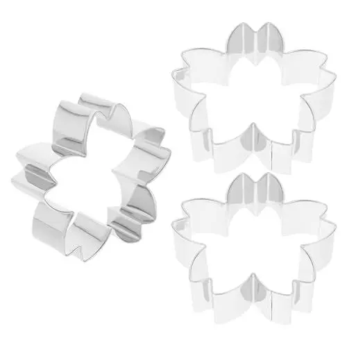Produktbild: LALAFINA 3stücke Teiliges Ausstechformen Für Kekse Praktische Blütenform Ausstechformen Für Backen Und Dekoration Von Plätzchen Für -projekte Und Festlichkeiten