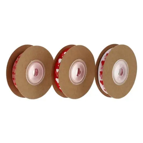 Produktbild: LALAFINA Geschenkbänder Aus Polyester Mit Herzmuster 4 Rollen Ideal Für Hochzeiten Partys Geschenkverpackungen Und Dekorationen
