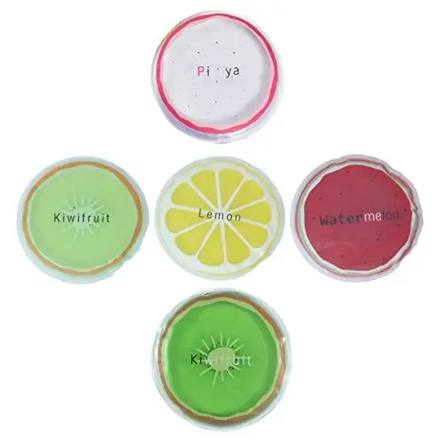 Produktbild: LALAFINA 5st Kühl Eiskissen Kleine Eisfläche Im Freien Stillende Gelpads Reisekühlkissen Runde Eisbeutel Süße Kühltaschen in Fruchtform Stilleinlagen Beruhigend Kaltes Gel Pvc Sommer Kind