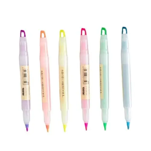 Produktbild: LALAFINA 6 Textmarker Mit Pastell- Und Leuchtstiften – Ergonomisches Griffdesign – Perfekte Schreibwarensets Für Büro Schule Und Studenten