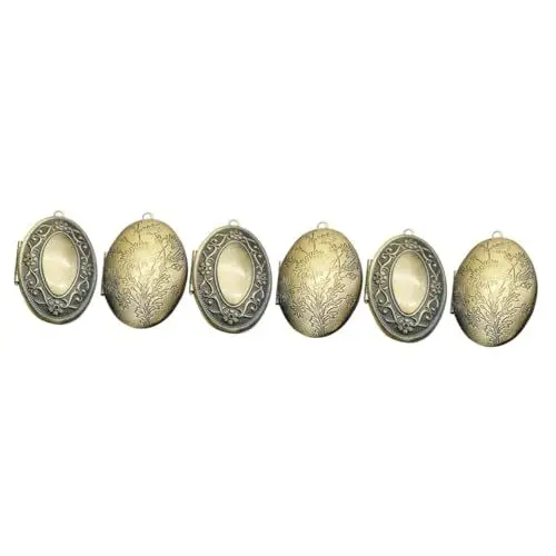 Produktbild: LALAFINA 3er-sets Blumenstrauß-medaillon-charme Fotohalter Medaillon Halskette Schmuckzubehör 2 Stück * 3