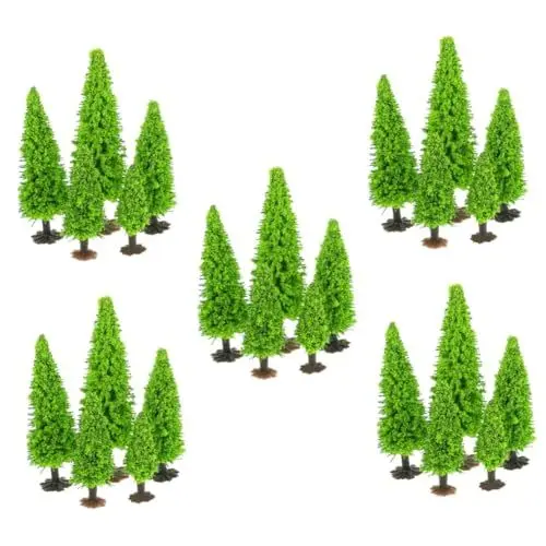 Produktbild: LALAFINA 5 Sets Mini-landschaftsdekor Sandtisch-baummodell Miniatur-kunstbaum Miniatur-landschaftsbaummodell Simulationsbaummodell 15 Stück X 5