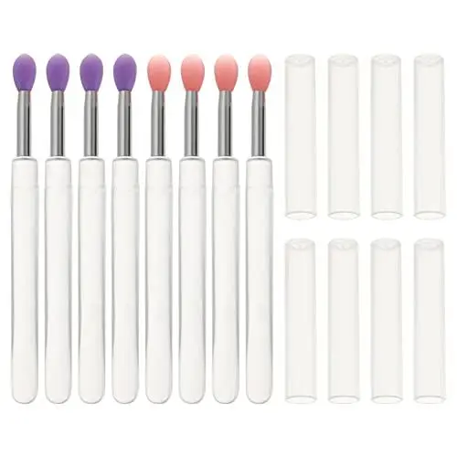 Produktbild: LALAFINA 8st Lippenpinsel Aus Silikon Peeling-lippenbürste Lippenapplikator Aus Silikon Lippenpeelingbürste Einweg-make-up- Lippenpeeling Aus Silikon Einstellen Mit Deckel