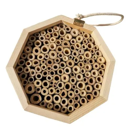 Produktbild: LALAFINA Bienenwabe Dekorative Außendekoration Bienenhotel Bienenheim Zimmermannsbienen Bienenhütte Hängender Bienenlebensraum Marienkäfer Außendekoration Außenhaus Bienenstock