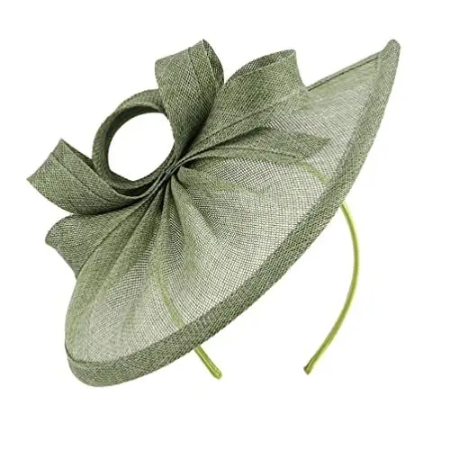 Produktbild: LALAFINA Fascinator Hut Stirnband Derby Hut Hellgrüne Kirche Top Hat Tea Hut Kopfbedeckung Eleganter Kopfschmuck