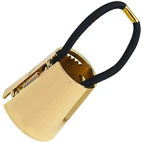 Produktbild: LALAFINA Metall Haar Manschet Haargummi Gold Pferdeschwanz Halter Spiralhaargummi Punk Elastisches Haarband Haar Seil Zubehör Haar-Accessoire für Frauen und Mädchen