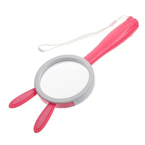 Produktbild: LALAFINA Leselupe Mit Griff 5 X 10 X Handlupe Für Kinder Lernwerkzeug Griff-Design Lupe