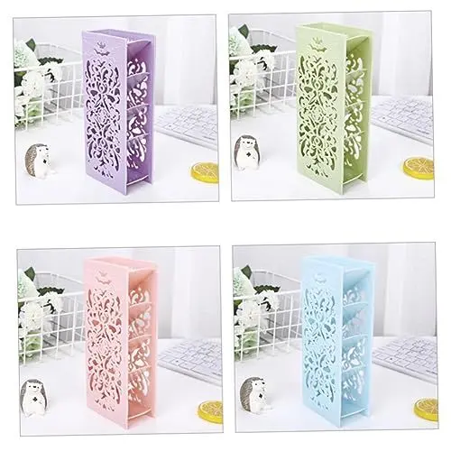 Produktbild: LALAFINA Schreibtisch-aufbewahrungsregal Desktop-Organizer Hohles Design Grün Für Büro Zuhause Schulbedarf Belüftetes Tisch-aufbewahrungsregal