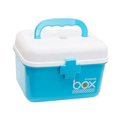 Produktbild: LALAFINA Erste-hilfe-kit und Medikamente Lagerung Medizin Organizer Box Griff Kompakt und Leicht Zu Tragen für