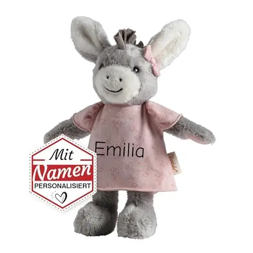 Produktbild: LALALO Baby Neugeborenen Geschenk für Mädchen, Sterntaler Kuscheltier/Plüschtier mit Namen personalisiert, Emmi Girl zur Geburt & Taufe