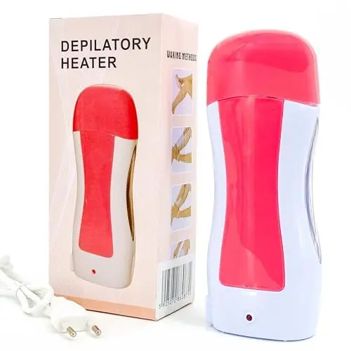 Produktbild: LALILL Wachswärmer für Wachspatronen - Roll-on Wax Heater Epilation - Wax Enthaarung Roller - Wachsmaschine in einer Rolle - Farbenauswahl – Zufallsprinzip Rosa Schwarz Blau