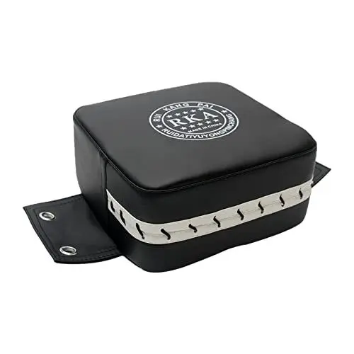 Produktbild: Laluky Wand-Boxkissen, quadratischer Boxsack, tragbares Ziel-Trainingspad, Wand-Sandsack, Trainingsschutz, Zubehör für Muay Thai/Kickboxen/Kampfsport/Karate (schwarz)