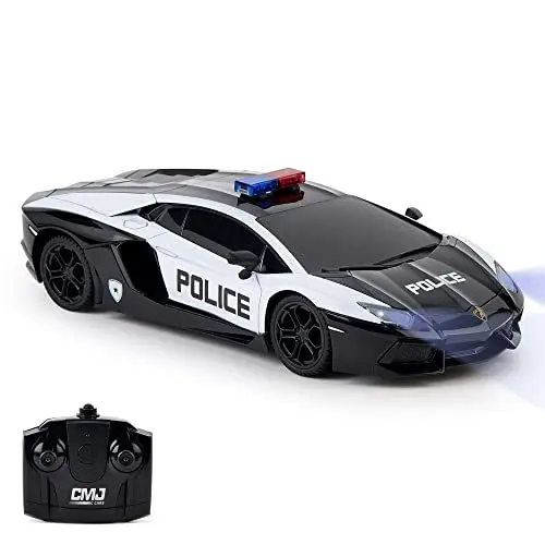 Produktbild: Lamborghini Aventador-Offiziell lizenzierte Fernsteuerung für Kinder mit funktionierenden Lichtern, RC-Modell für Auto 1:24, 27 MHz, LP700-4